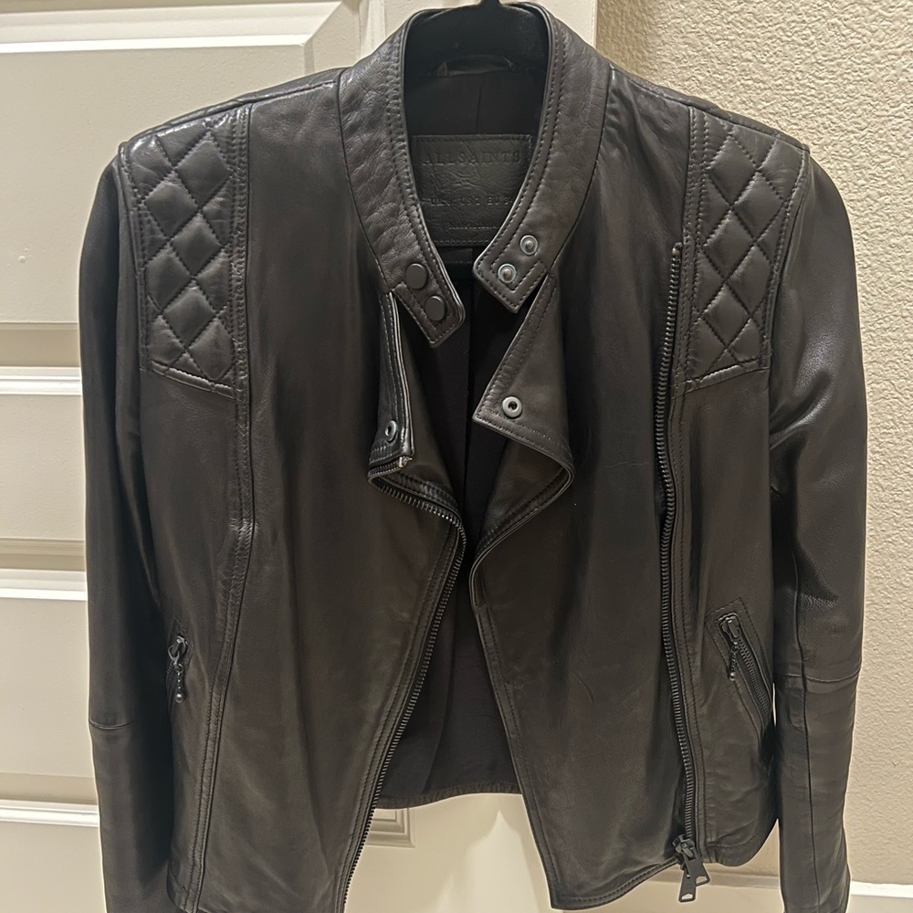 All saints lamb leather jacket. Great condition. US2 (UK6)